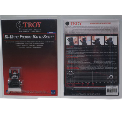 Troy Industries Rear Sight, Folding, Dioptic Battle 