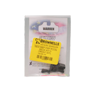 Warren Tactical Series M&P Fiber Optic Set, Plain Rear w/Fiber Optic Front Sight