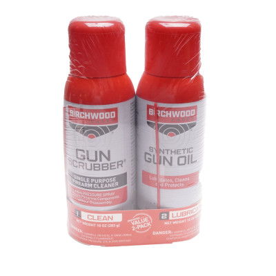 Birchwood Casey Gun Scrubber Synthetic Gun Oil Combo