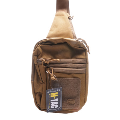 M-Tac EDC Tactical Shoulder Chest Pack With Sling & Loop Panel, Coyote