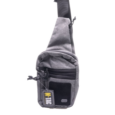 M-Tac EDC Tactical Shoulder Chest Pack With Sling & Loop Panel, Grey