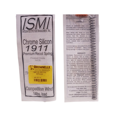 ISMI Recoil Spring, 14lb, Crome Silicon