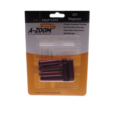 Lyman .357 Magnum, A-Zoom Snap Caps, 6 Pack