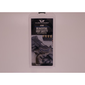 Wilson Combat Beavertail Grip Safety Drop In, Government, Stainless, Blue