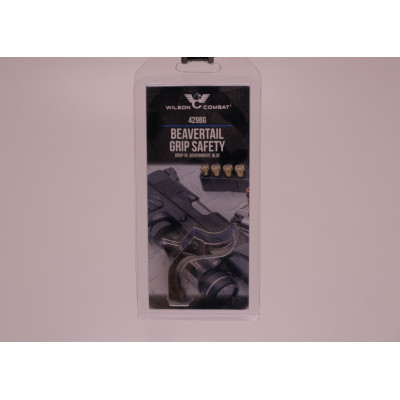 Wilson Combat Beavertail Grip Safety Drop In, Government, Stainless, Blue