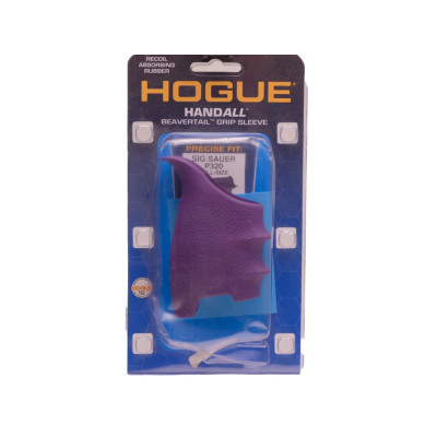 Hogue Sig Sauer P320 Full Size HandAll Beavertail Grip Sleeve, Purple