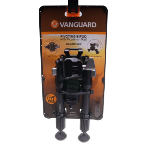 Vanguard Equalizer 1QSC arbn Fiber Bipod with Picatinny Rail, Height 20-2.56cm