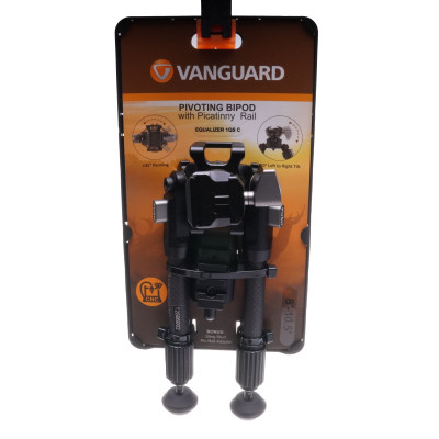 Vanguard Equalizer 1QSC arbn Fiber Bipod with Picatinny Rail, Height 20-2.56cm