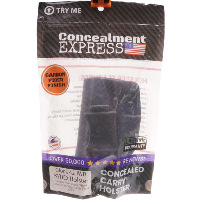 Concealment Express  Glock 42 IWB Kydex Carbon Holdter