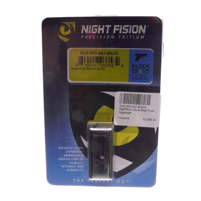 Night Fision Glock, Front and Rear, Blue Front Night Sight