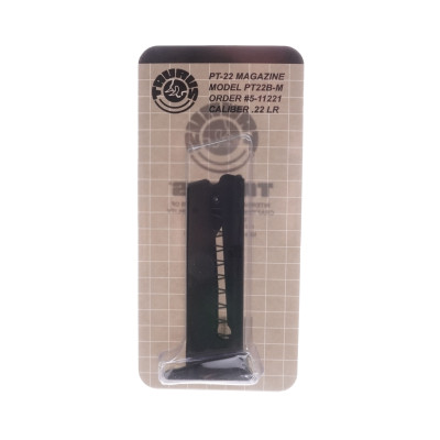 Taurus PT22, 22lr 8 Round Magazine, Blue