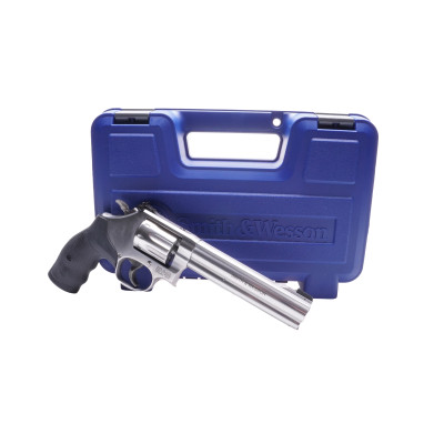 Smith & Wesson Stainless steel K-Frame 6 inch, 22 WMR, 8 Round Smith & Wesson Stainless steel K-Frame 6 inch, 22 WMR, 8 Round