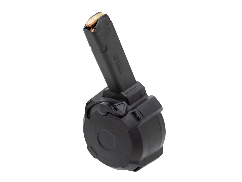 Magpul Pmag For Glock, 50 Round Drum Magazine, Black 