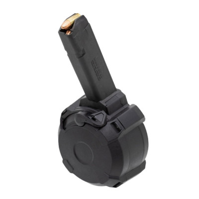 Magpul Pmag For Glock, 50 Round Drum Magazine, Black 