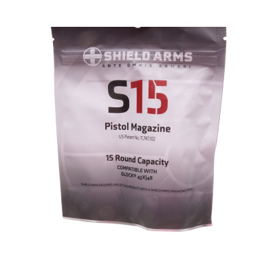 Shield Arms  Glock 48 & 43X, S15, Gen3, 15 Round Magazine