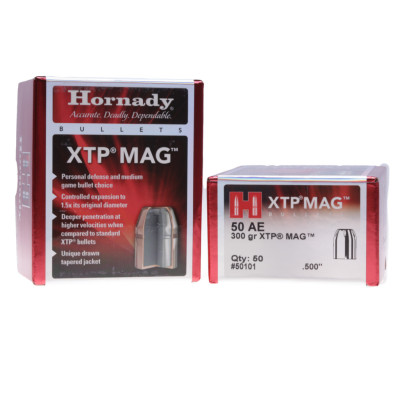 Hornady .50 Action Express, 300 gr XTP Mag, Bullets, [50]