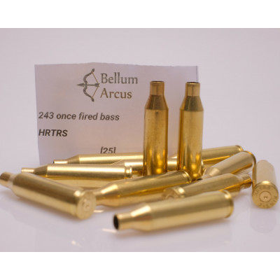 Herter's Inc .243 Once Fired Brass, Each