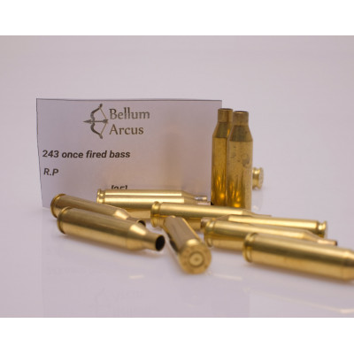 Remington .243 Once Fired Brass, Each