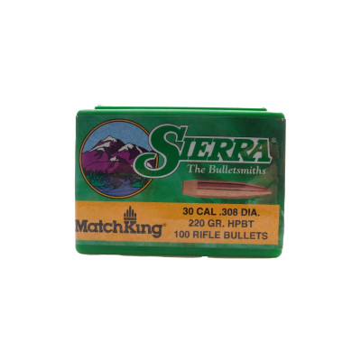 Sierra .30 Cal, 220 gr, HPT Matchking