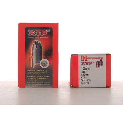 Hornady 10mm Auto, 180 gr, XTP, Bullets [100]