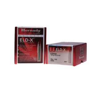 Hornady 6.5mm, .264, 143 gr, ELD-X, Bullets [100]