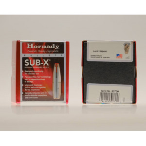 Hornady 30 Cal, 190 gr, Sub-X, Bullets [100]