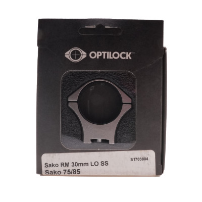 Optilock Sako Scope Mount, RM, 30mm LO, Stainless Steel, 75/85