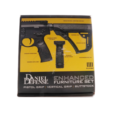 Daniel Defense Enhanced Furnitire Set, Pistol Grip, Vertical Grip and Buttstock, Grey