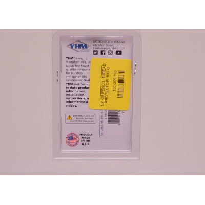 YHM .635 Pencil Thread Protector, 1/2 X 28, Stainless Steel