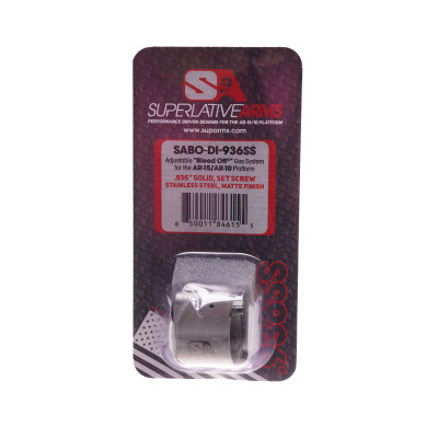 Superlative Arms AR-15, Adjustable Gas Block .936