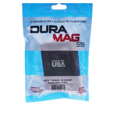 DuraMag 7.62x39mm, AR15, 10 Round Magazine, SS