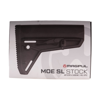 Magpul MOE Slim Line Carbine Stock, Mile-Spec, Black