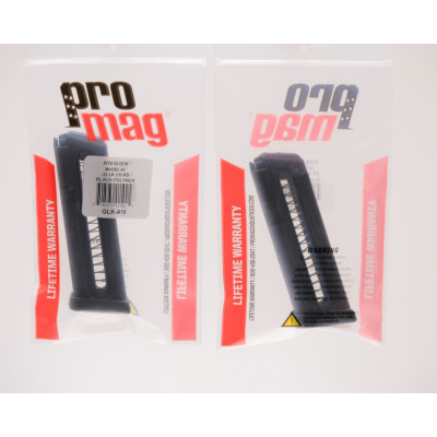 PROMAG .22 LR Glock 44, 18 Round, Black Polymer Magazine 
