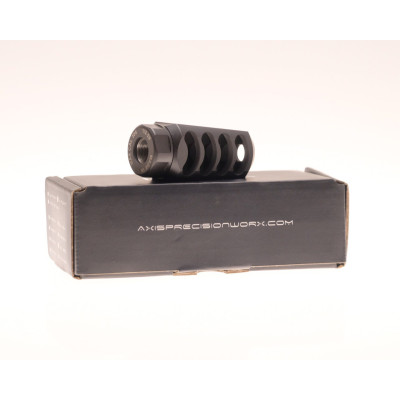 Axis Precision Worx Raptor, Muzzle Brake, 4 Port - 1/2x28, AR15, 5.56/223