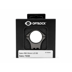 Sako Optilock Low Stainless Steel Ring Mount 7/85 30mm
