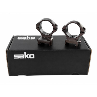 Sako Tactical Scope Mount Pair, Pic/Weaver rail, 30mm Low 0MOA