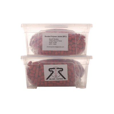 Silver Rapids 9×19mm Parabellum 125 gr, RN BPJ, Red Bullets [1000]