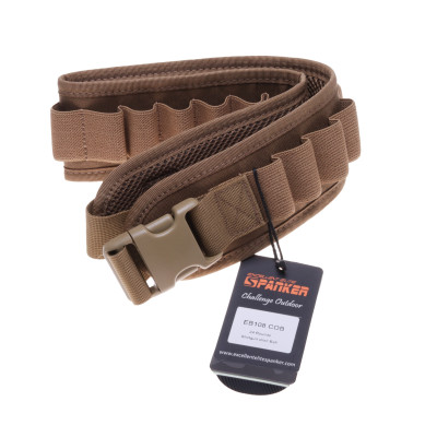 Excelent Elite Spanker 24 Rounds Shotgun Shell Belt, Coyote Brown